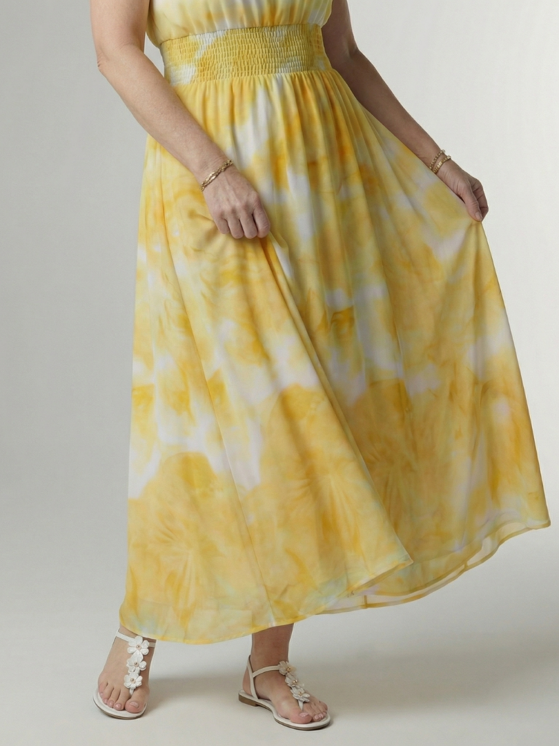 Sylin™ Gathered Halter Midi Dress