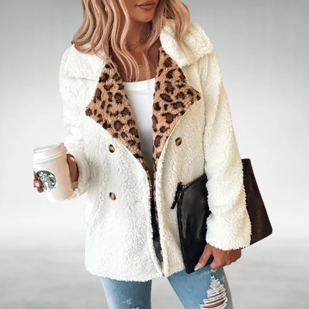 MELISSA | LEOPARD LAPEL JACKET