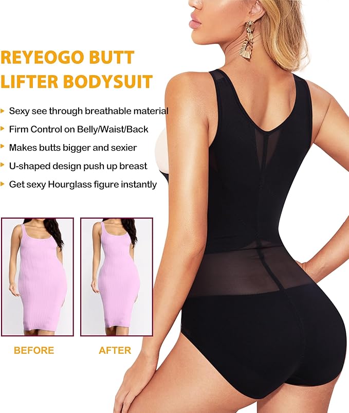 Mica – Sculpting Bodysuit with U-Plunge Push-Up