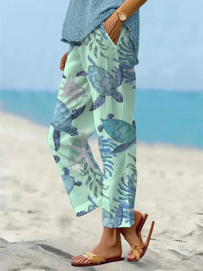 Sally – Relaxed Floral Palazzo Pants