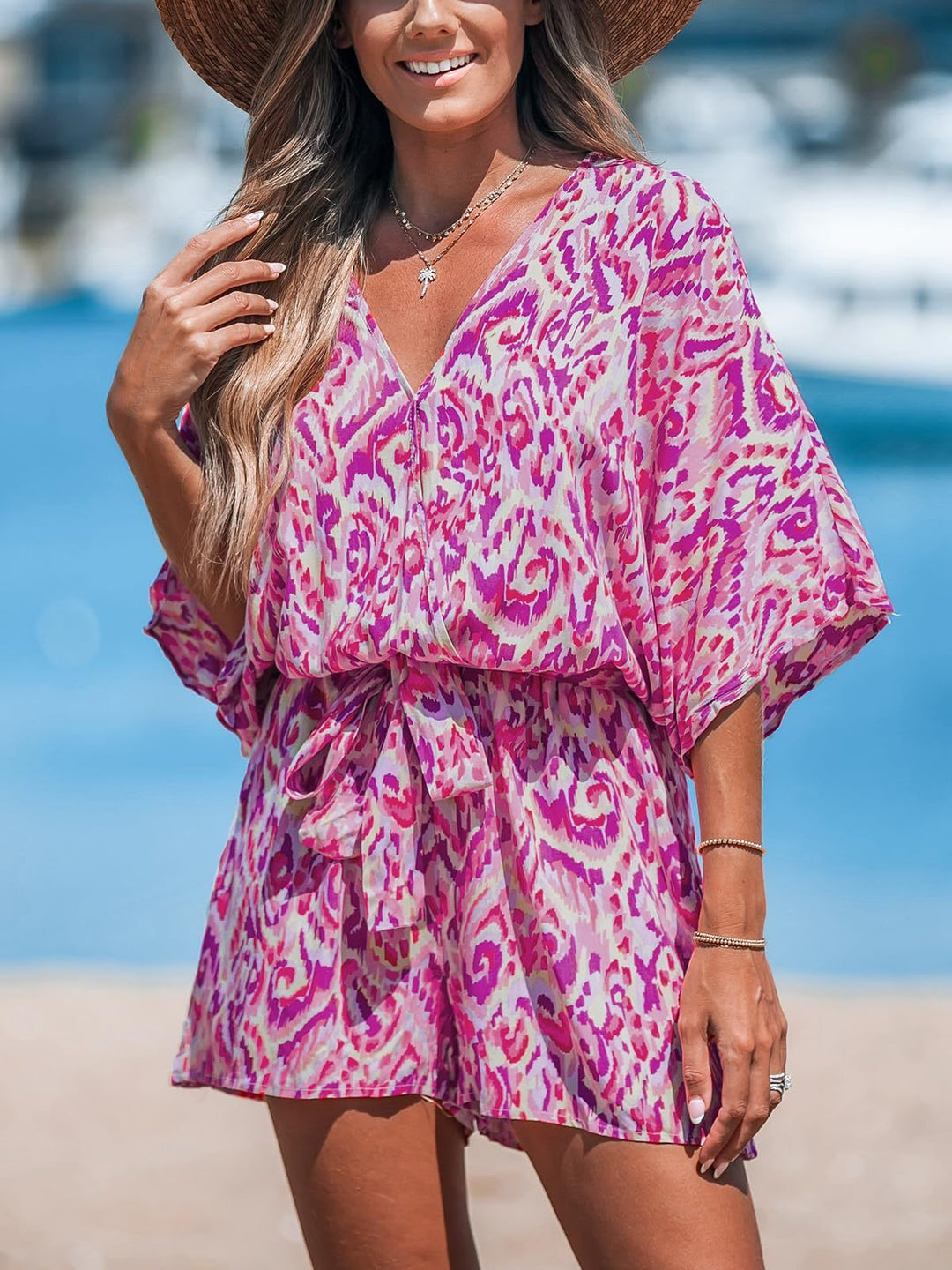 Alec – Lace-Up Front Jumpsuit