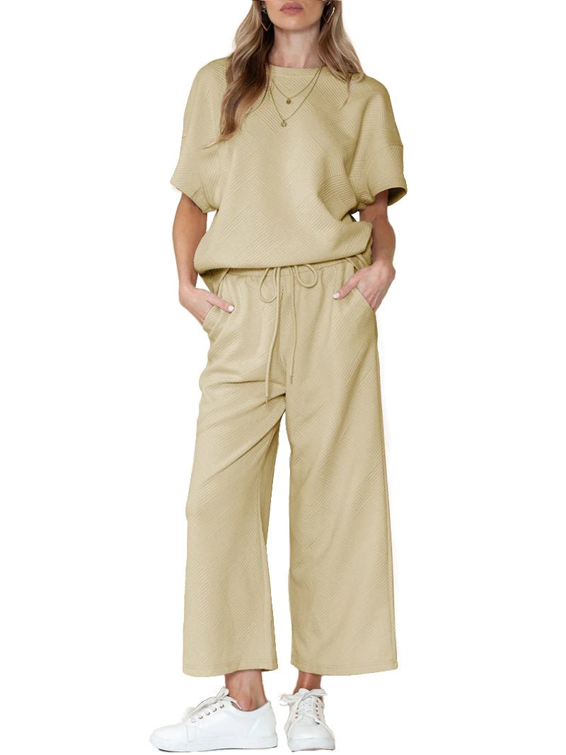 Christine – Off-the-Shoulder 2-Piece Relaxed Set