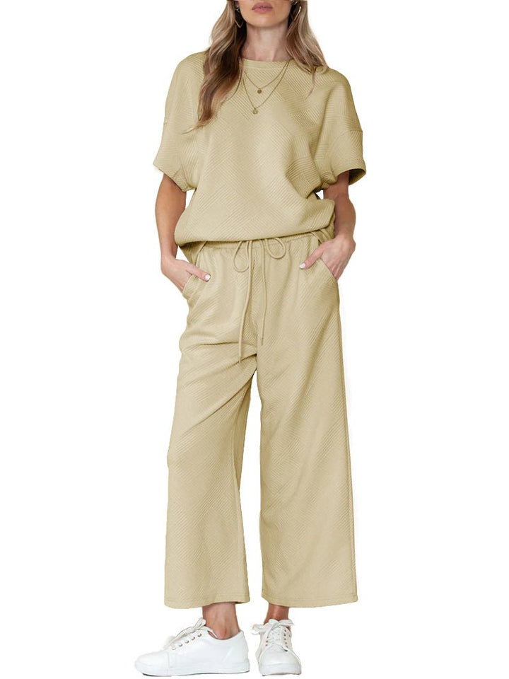Christine – Off-the-Shoulder 2-Piece Relaxed Set