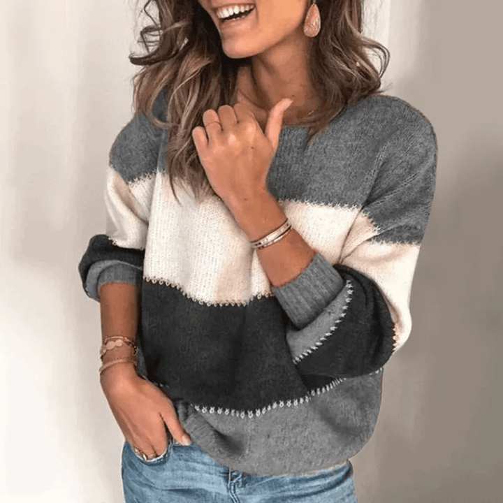 Aileen – Long-Sleeve Sweater with Round Neck