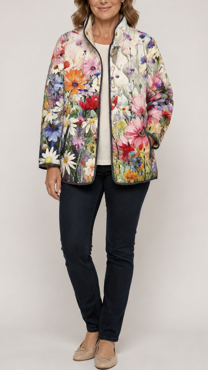 Carter™ | Vintage Charming Floral Quilted Jacket