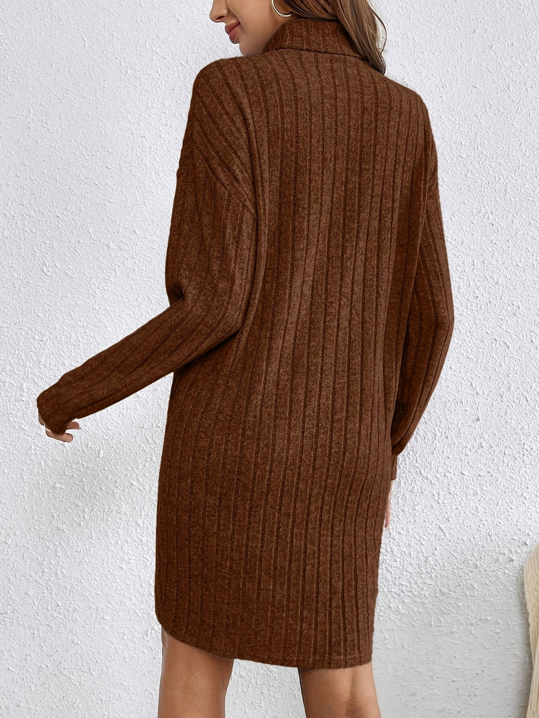 Camilla | Ribbed Turtleneck Dress