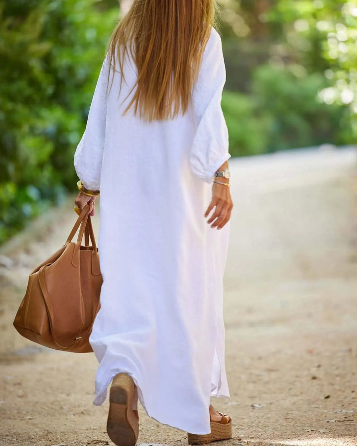 Elaina – Button-Front Maxi Dress