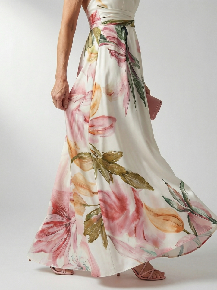 Amiel™ Light Floral Maxi Dress