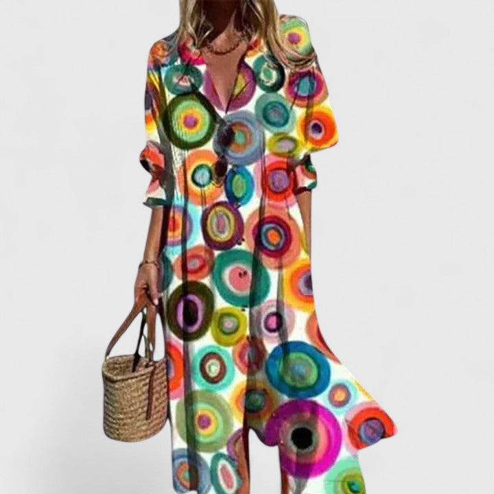 Paula | Boho Midi Dress