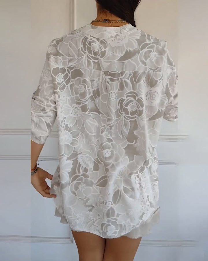 Sade – Floral Blouse with Relaxed Fit