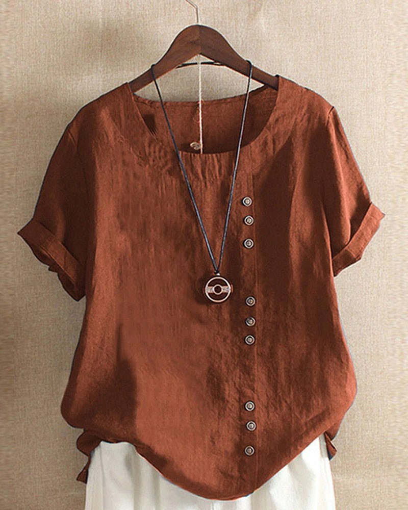 Miranda – High-Low Hem Relaxed Summer Tee