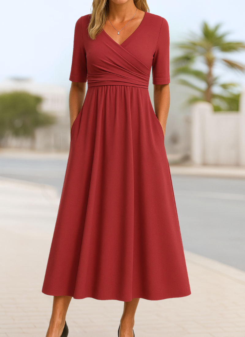 Monica | Stylish Crossover Dress