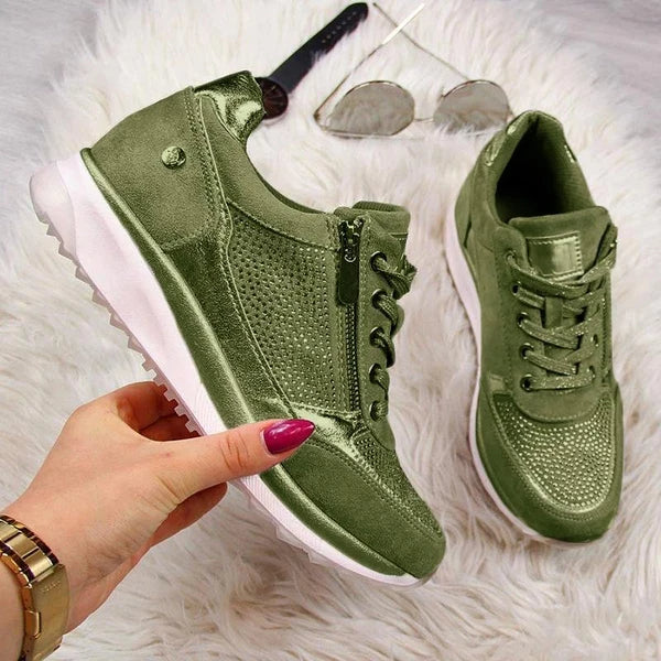 Paulette | Side Zip Sneakers