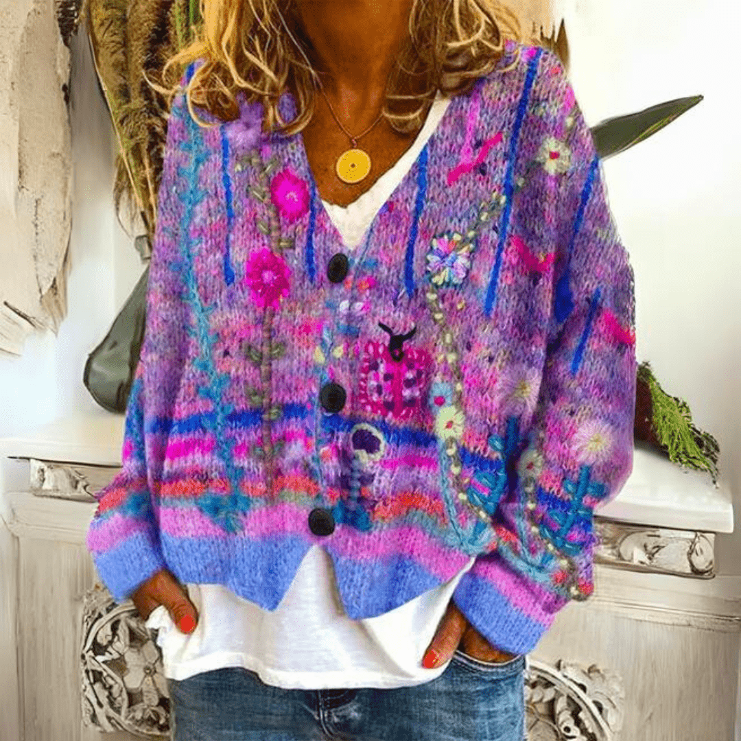 Lily – Printed Wrap Jacket