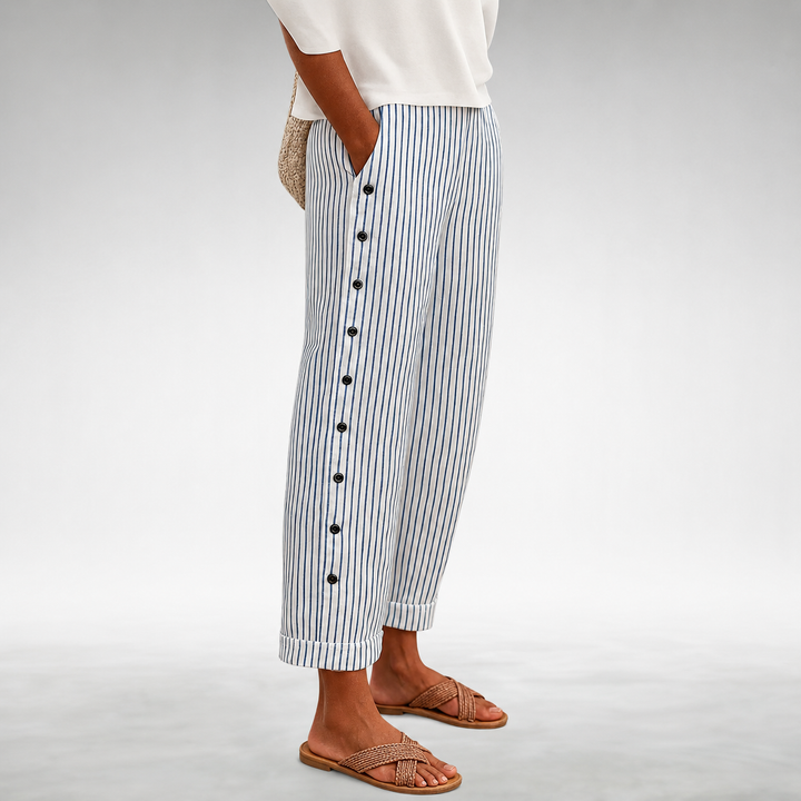 Talia | Striped Everyday Comfort Pants