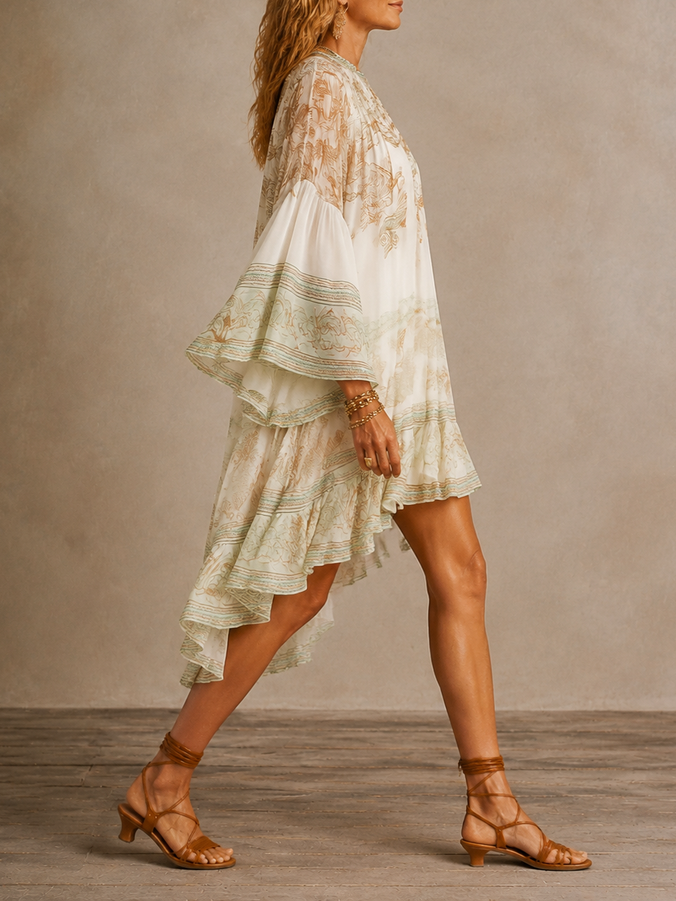 Isabella | Ruffle Hem Mini Dress
