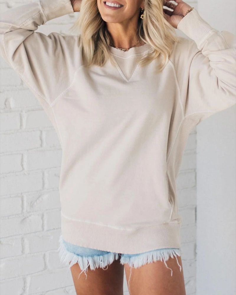 Flor – Ribbed Pocket Pullover Sweater