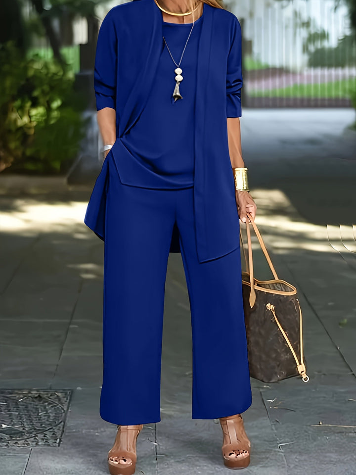 Nayla – Tailored Three-Piece Vest Set