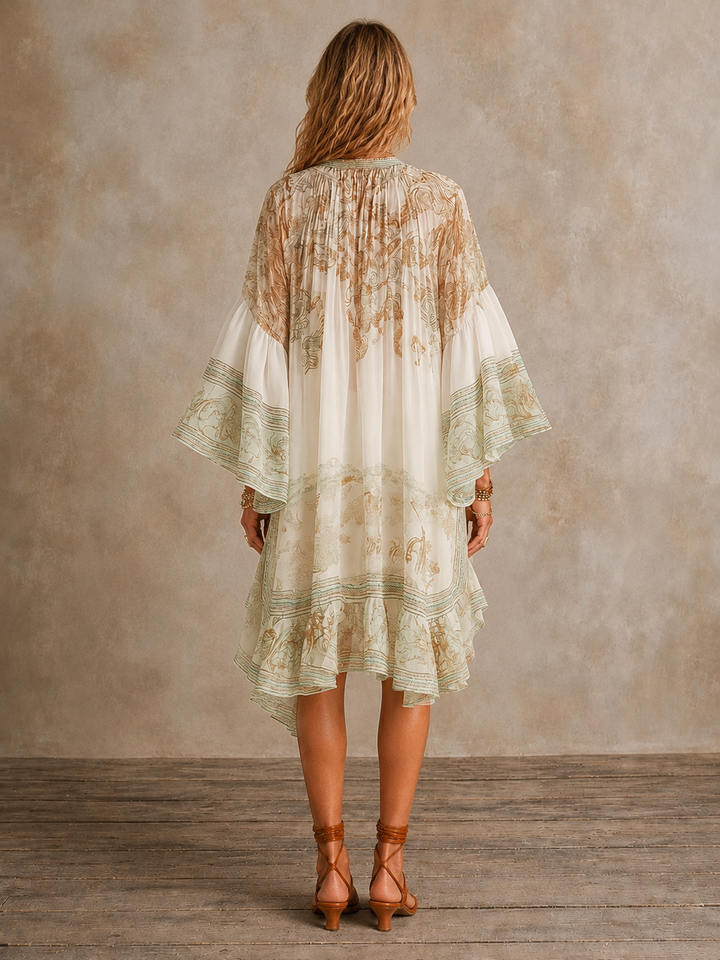 Isabella | Ruffle Hem Mini Dress