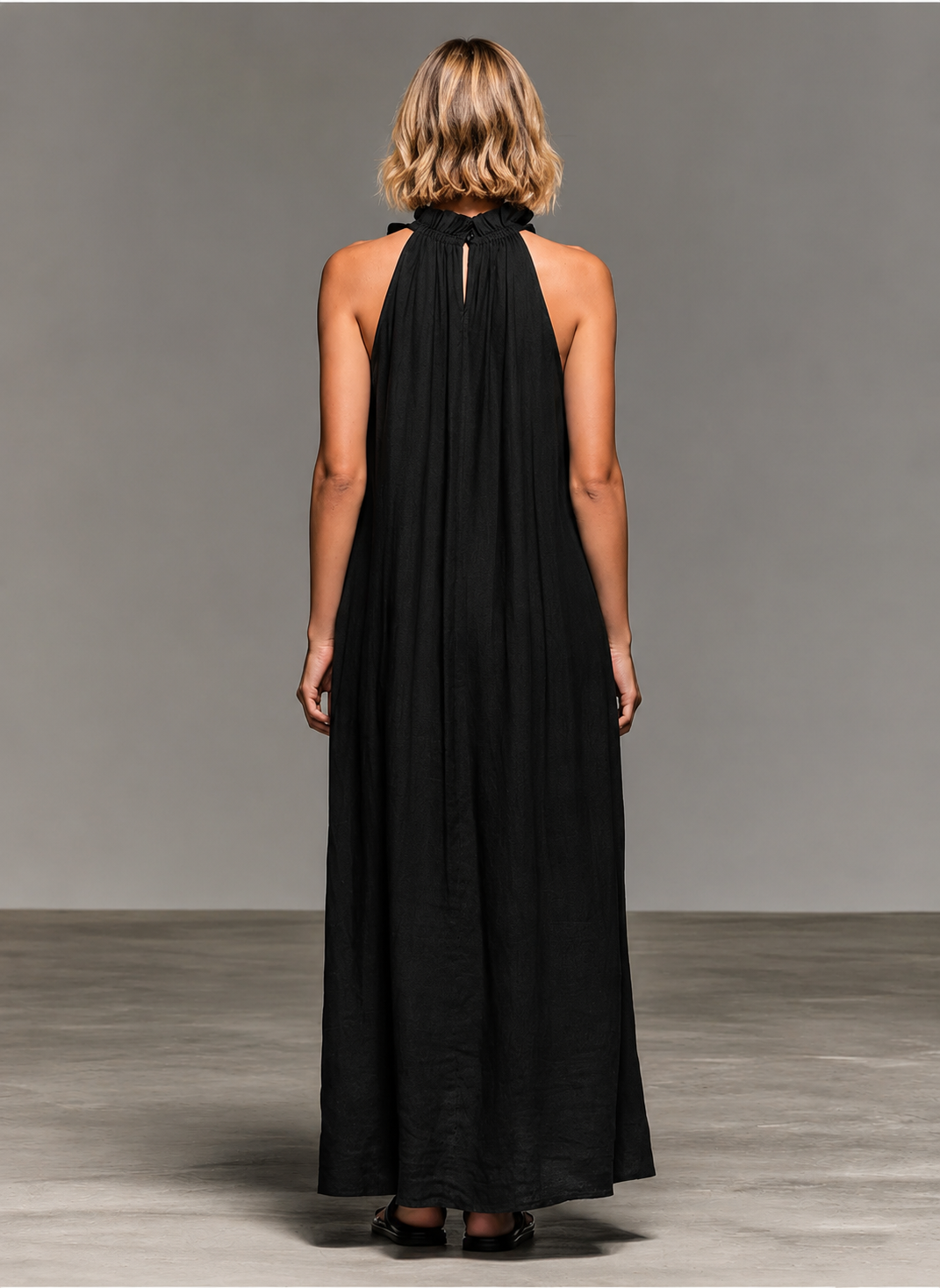 Emma | Soft Ruffle Maxi Dress