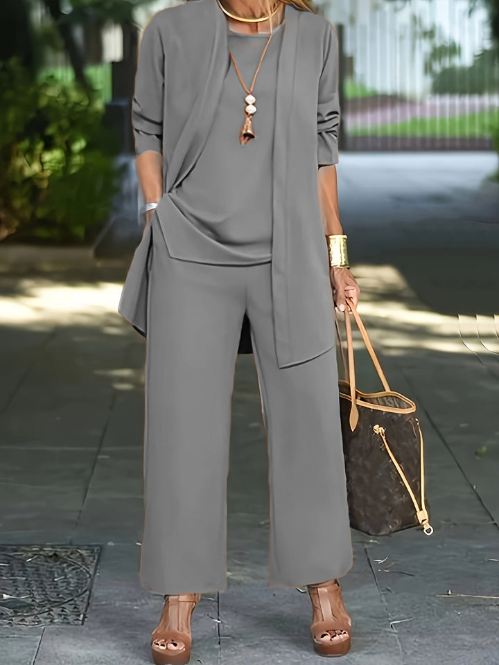 Nayla – Tailored Three-Piece Vest Set