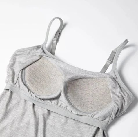 Cetestia – Scoop Neck Tank Top with Built-In Bra