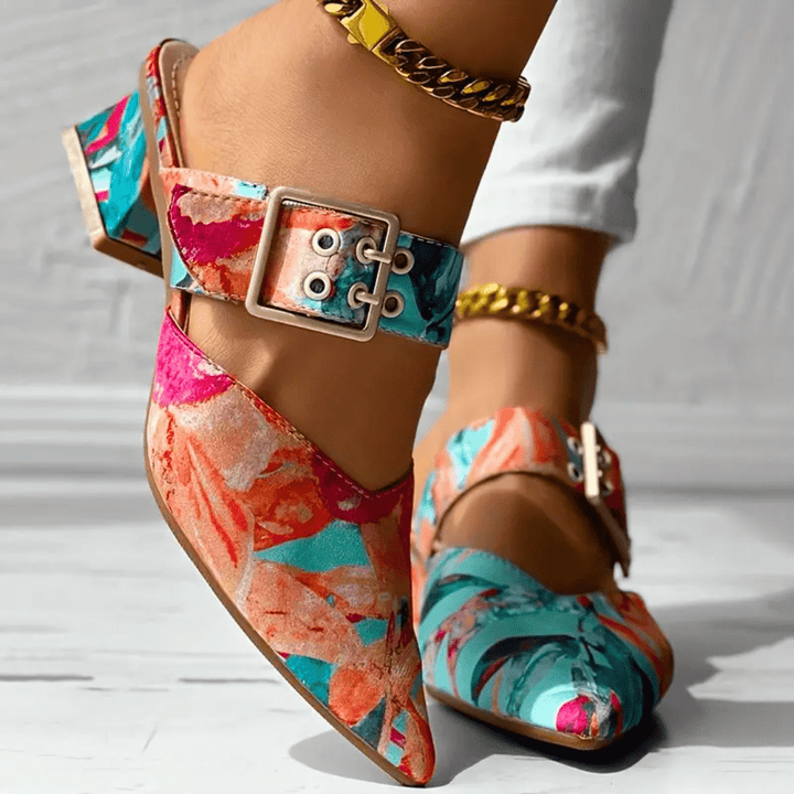 Bello – Rainbow Heels with Adjustable Straps