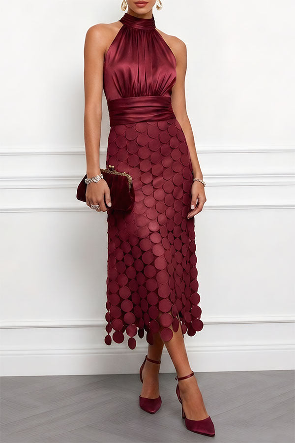 Celine™ Elegent Special Occasion Midi Dress