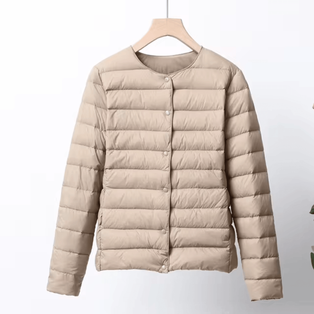 Mercedes – Lightweight Cropped Down Jacket