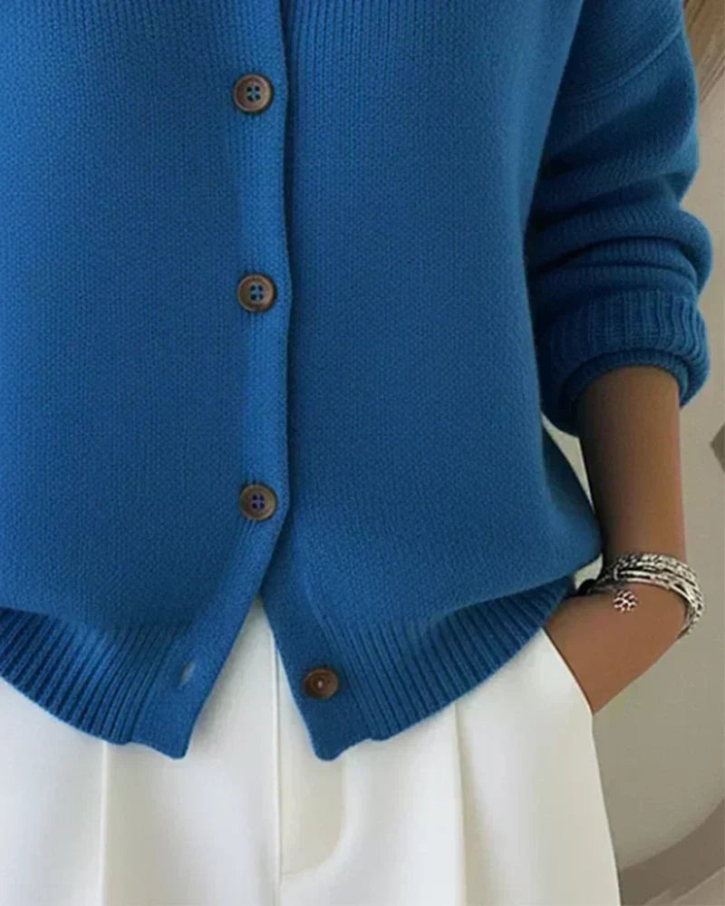 Vera | Cardigan with Shirt Collar