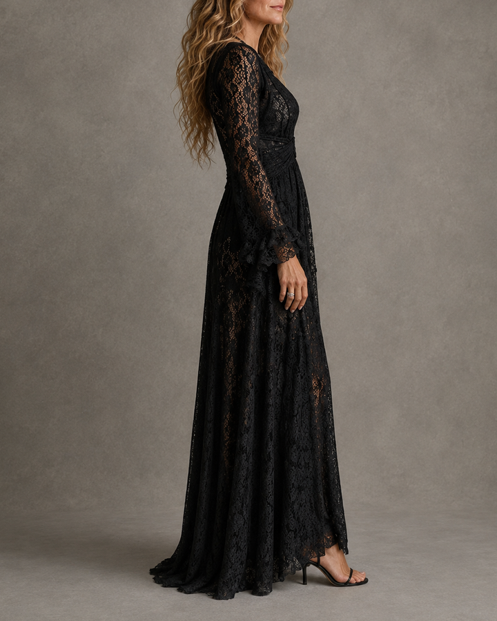 Charlotte | Plunging V-Neck Maxi Dress