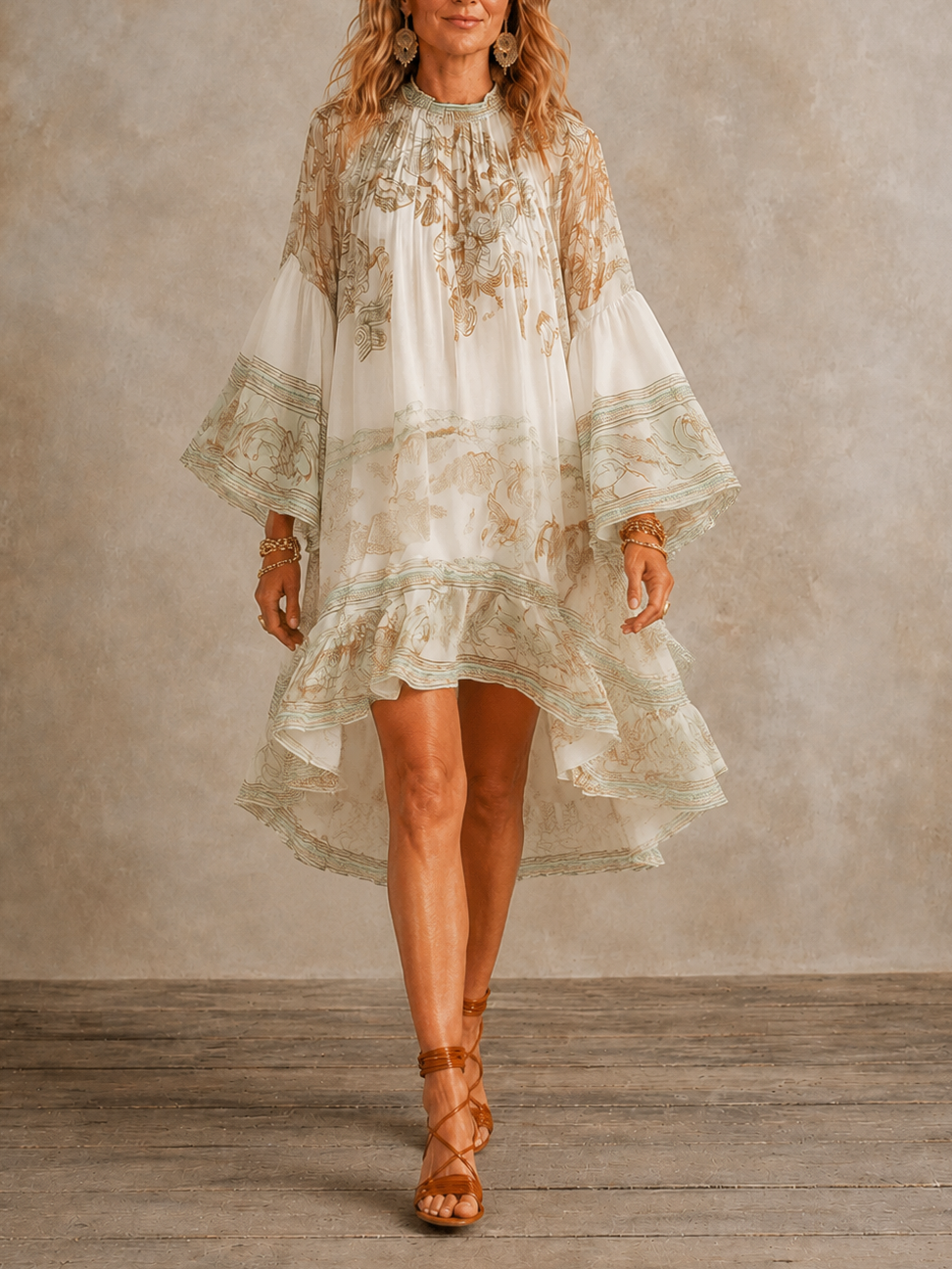 Isabella | Ruffle Hem Mini Dress