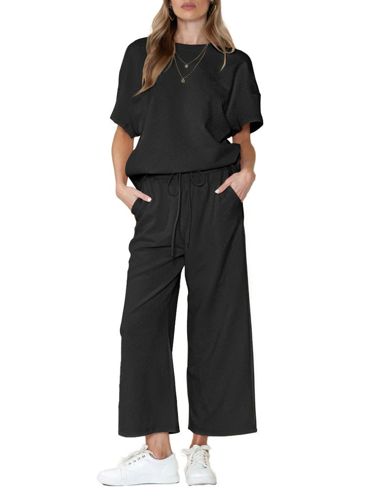 Christine – Off-the-Shoulder 2-Piece Relaxed Set