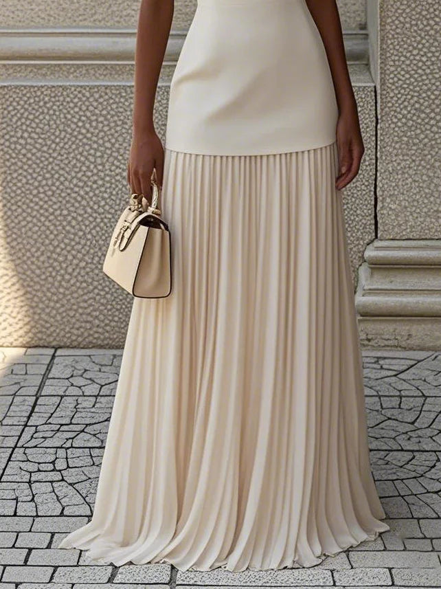 Micaela | Sleeveless Pleated Maxi