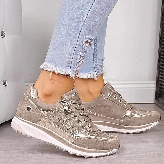 Paulette | Side Zip Sneakers