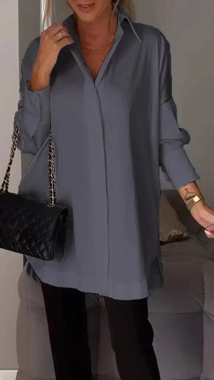 Carlita – Oversized Button-Up Shirt