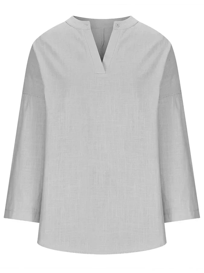 Carmina – Loose V-Neck Shirt