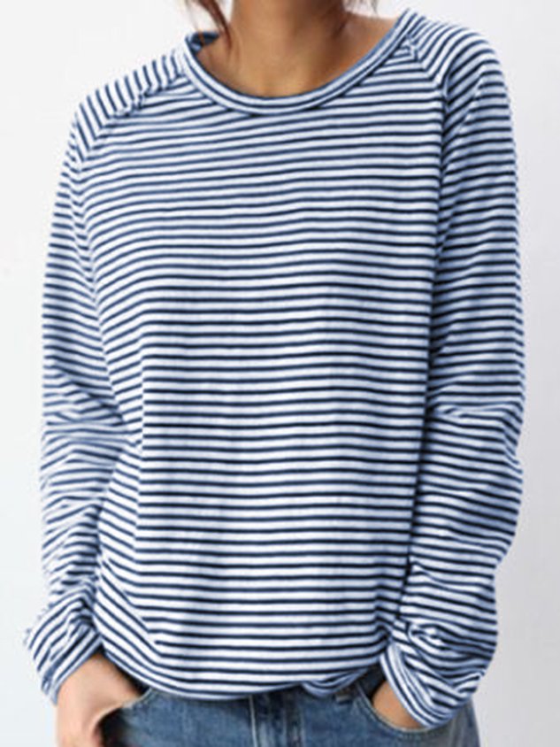 Arlene | Striped Long-Sleeved Top