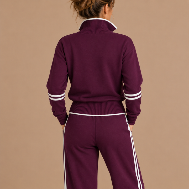 Hortense | Zip Collar Tracksuit Set