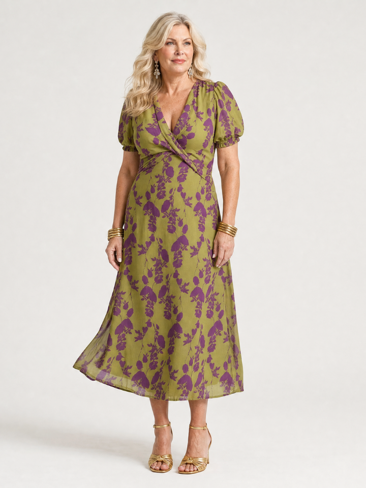 Virel™ Relaxed Floral Midi Dress