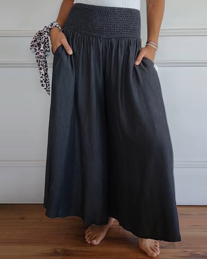 Sage – Wide-Leg High-Waist Palazzo Pants