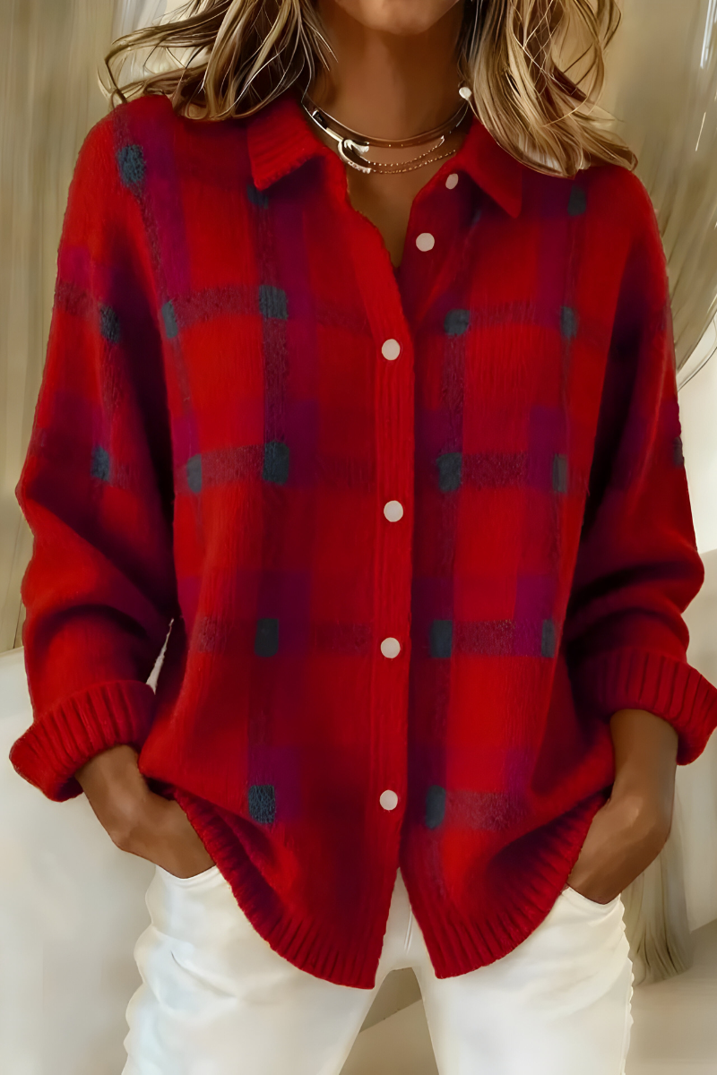 Candice | Plaid Cardigan