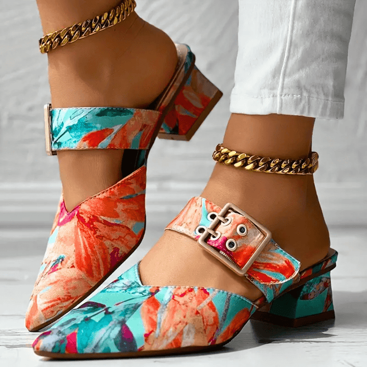 Bello – Rainbow Heels with Adjustable Straps