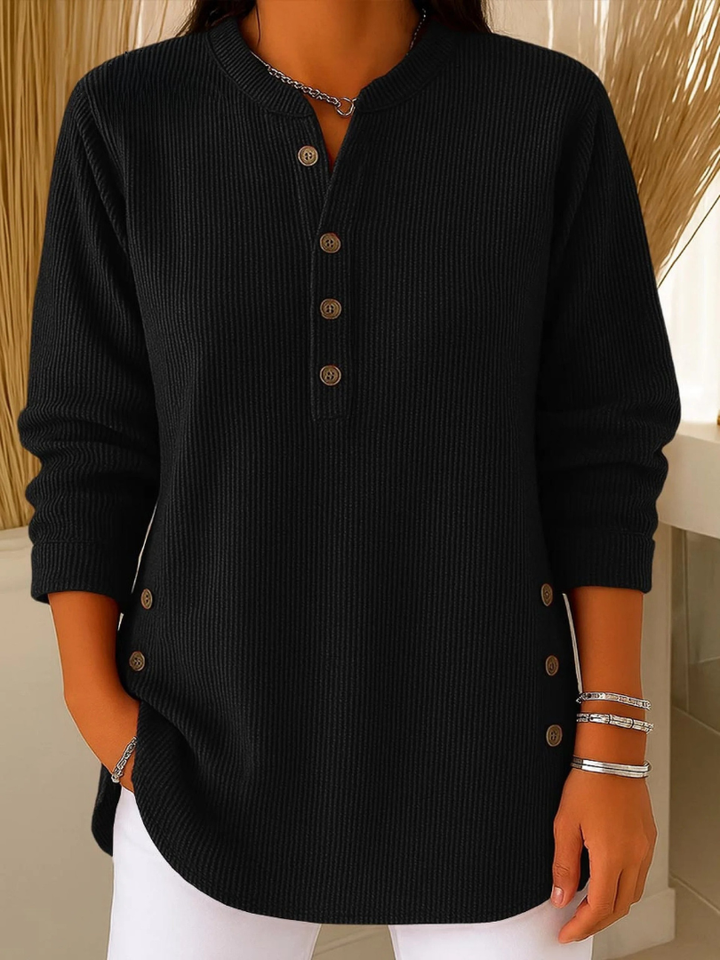 Nina | Henley Tunic with Buttons