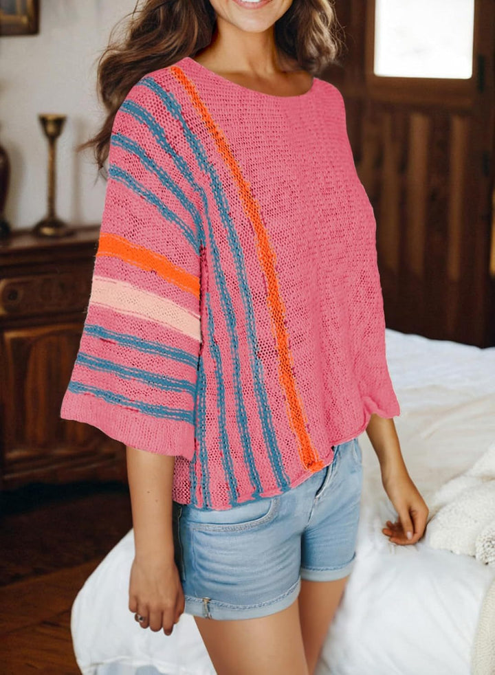 Camila – Boho Knit Sweater with Relaxed Flowy Fit