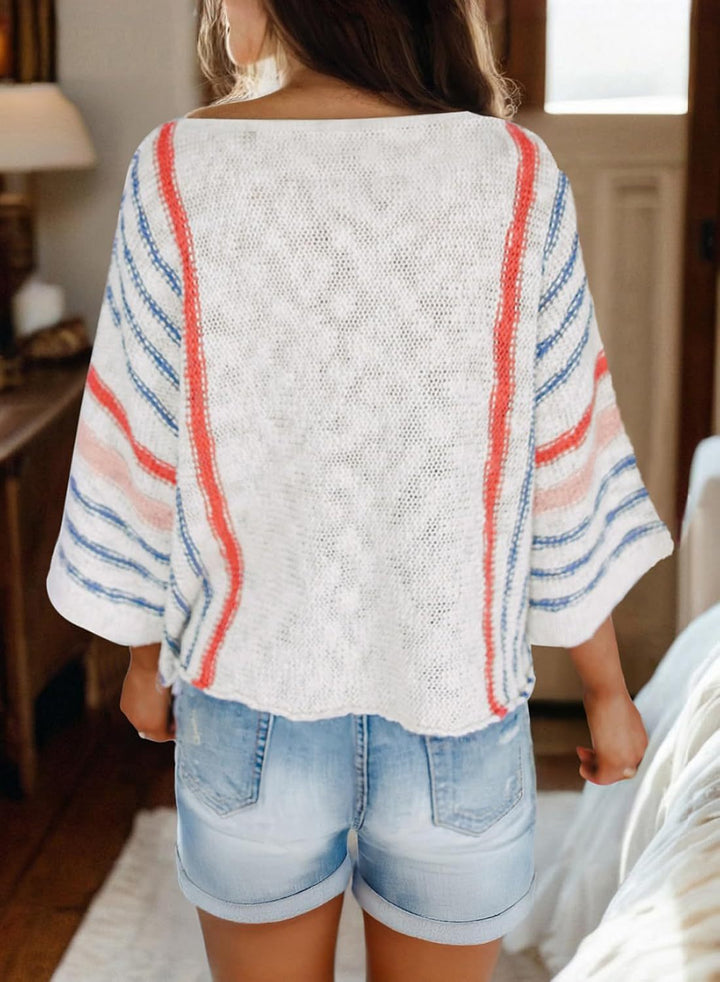 Camila – Boho Knit Sweater with Relaxed Flowy Fit