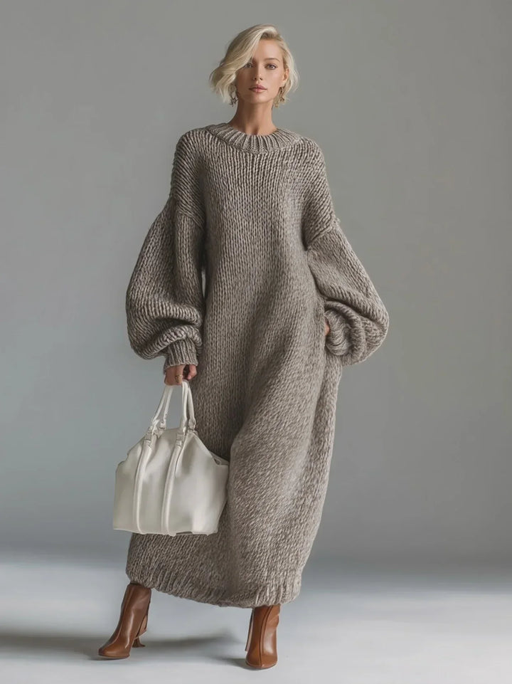 Zelia™ Elegant Casual Knitted Maxi Dress