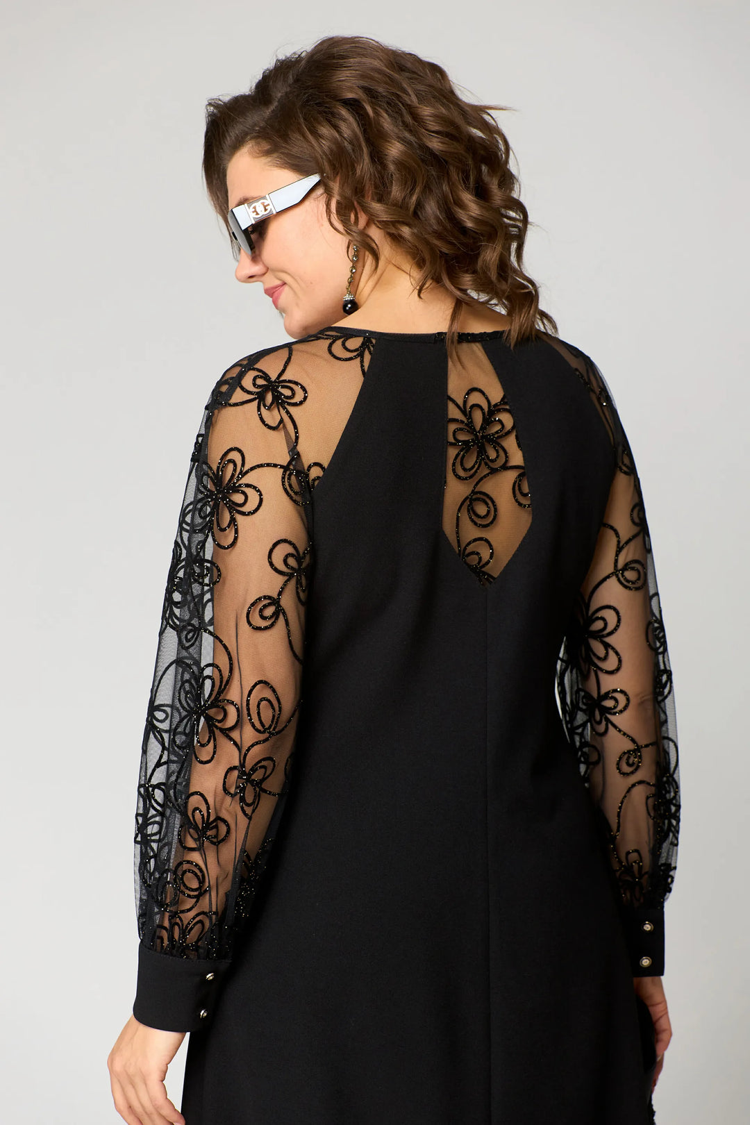 Edyth | Elegant Lace Sleeve Dress