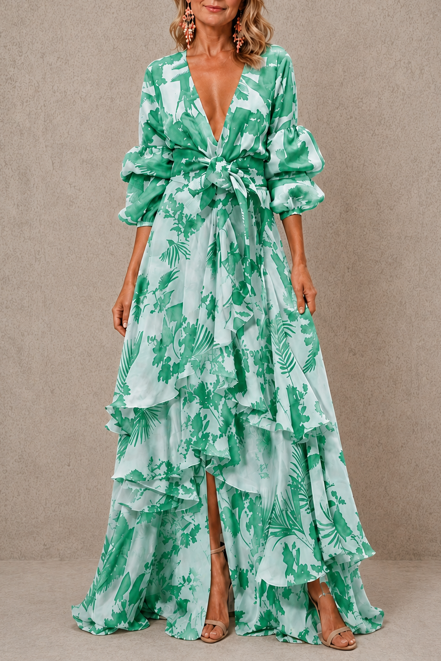 Victoria | Tiered Bow Belt Dress