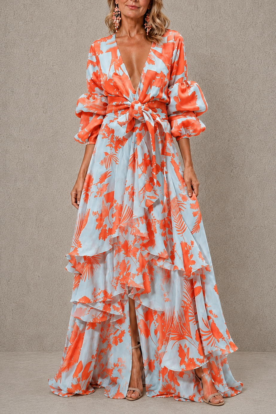 Victoria | Tiered Bow Belt Dress